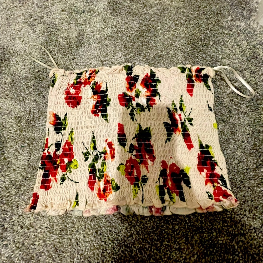 Tube top floral